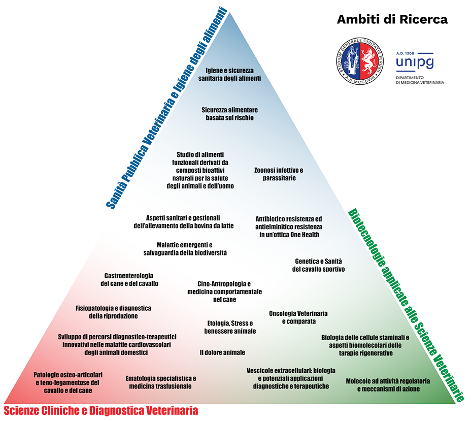 Ambiti di Ricerca del Dipartimento di Medicina Veterinaria UNIPG